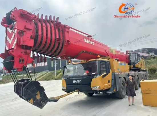 2023 Sany SAC300-TON All-Terrain Crane تستخدم آلات بناء رافعة الشاحنة المتنقلة