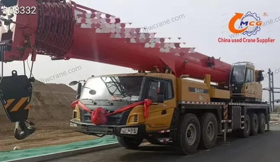 موثوقة شاحنة رافعة موثوقة 2022 Sany Mobile 100 Tons Truck Crane Crane Crane Parts