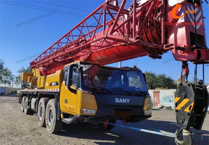 2023 Sany 80 طن رافعة الشاحنة المستعملة ، سعر معقول ، الخيار الأول لآلات البناء