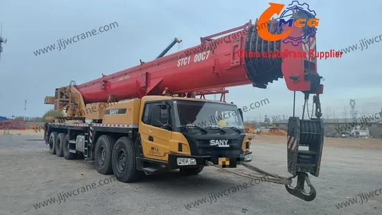 2021 STC 100 Tons غنت جميع التضاريس رافعة اليد المستعملة رافعة